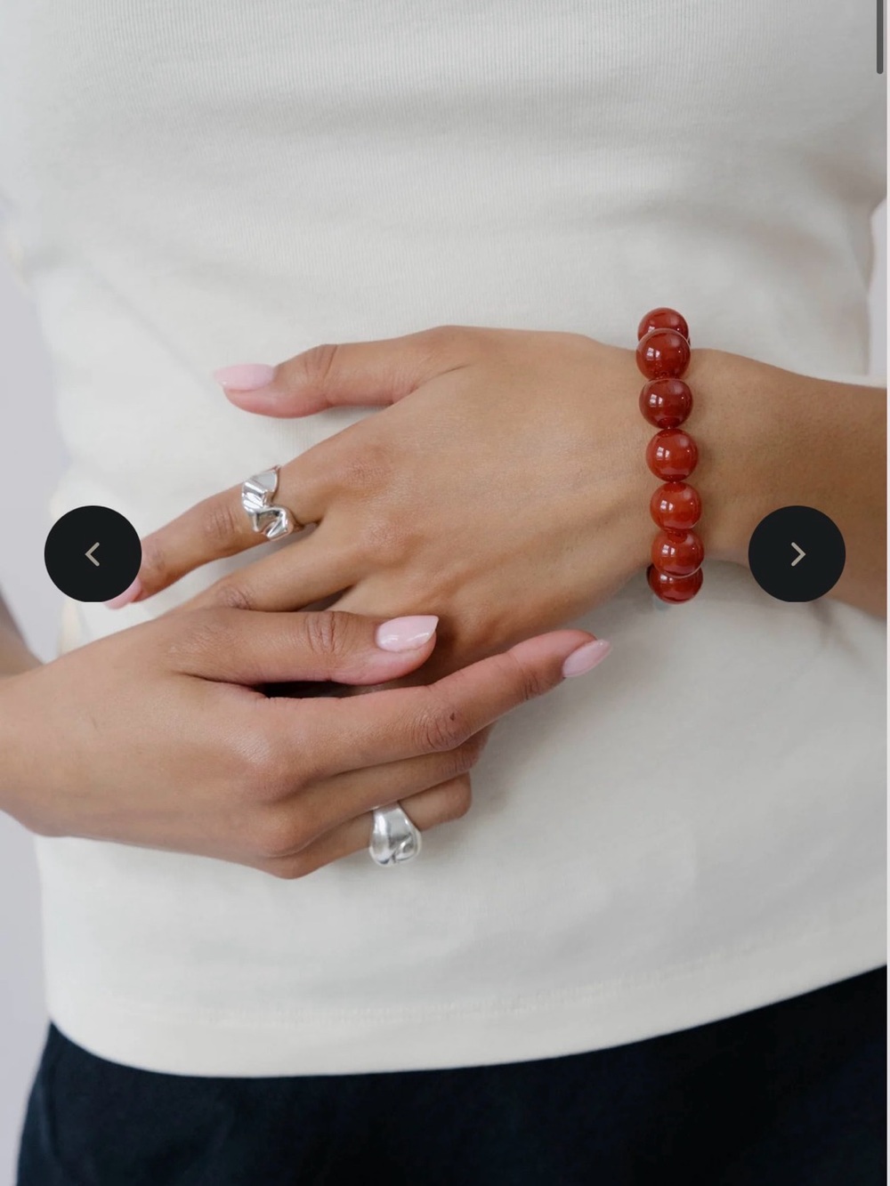 NEW: Kara Yoo Yona Bracelet - Carnelian